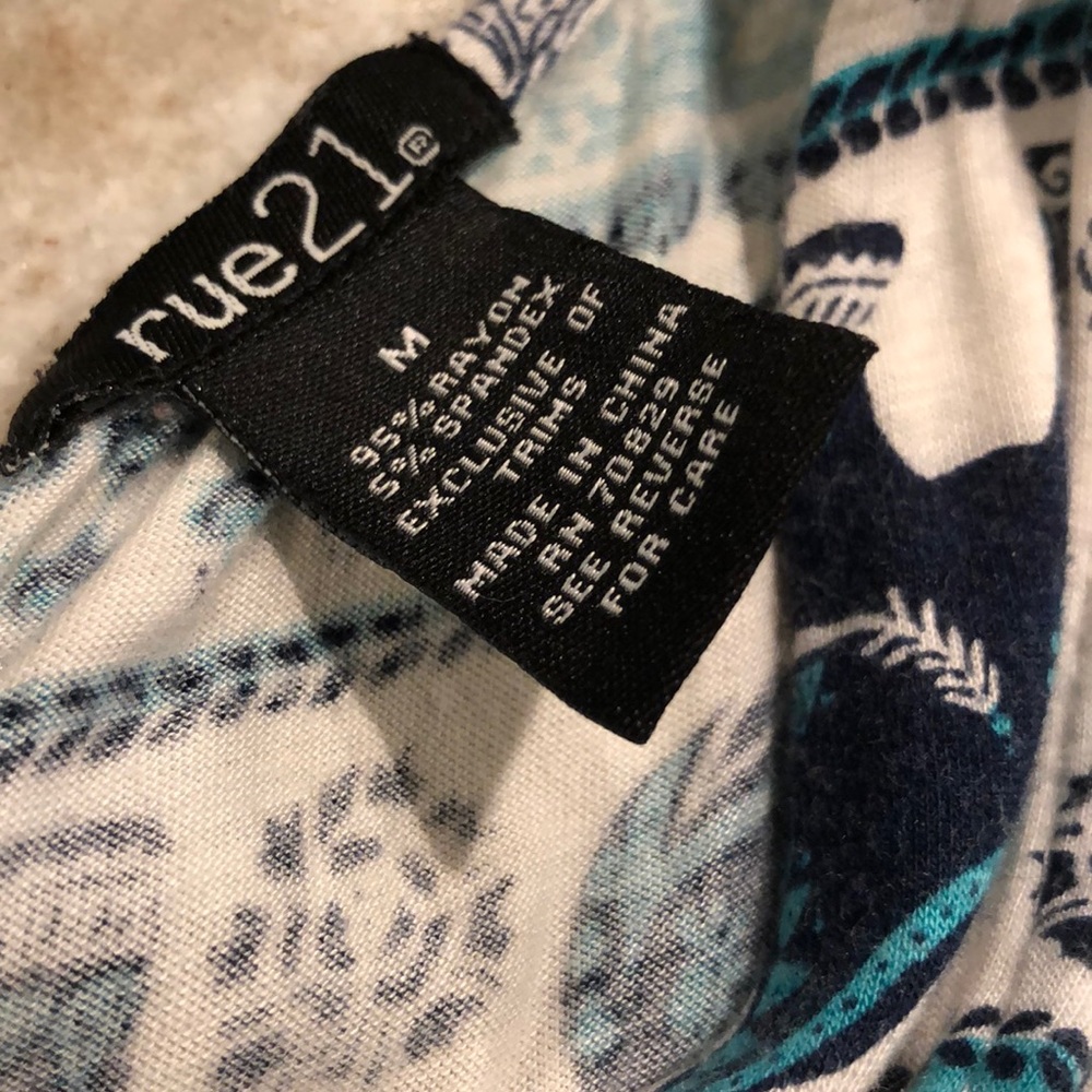 RUE21 Blue Elephant Romper - Picture 3 of 4